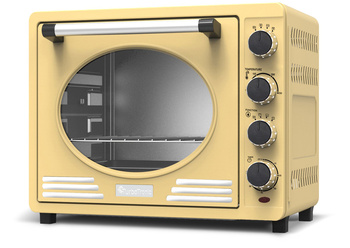 Retro piekarnik elektryczny TurboTronic termoobieg rożno 35L 1600W Cream