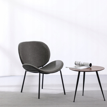 KRZESŁO FOTEL Z AKSAMITU WYGODNE METALOWE NOGI