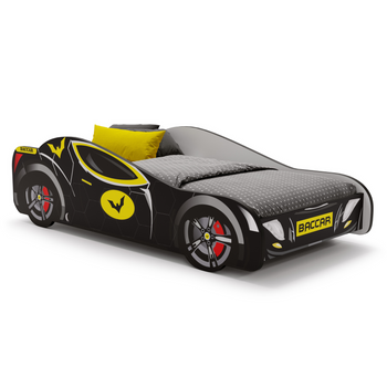 Łóżko dziecięce auto Batcar black 140x70