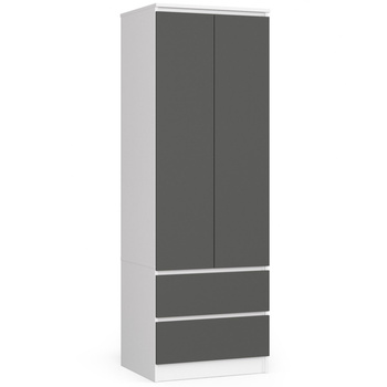 SZAFA STAR S60 2D 2SZ PK BIAŁY / SZARY