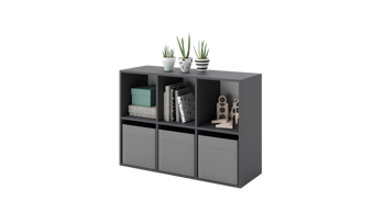 Regał Loni 2x3 szary 1 szt