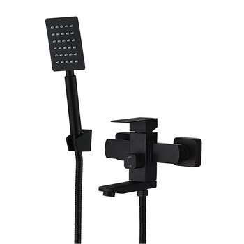 Bateria wannowa WEZER PRO3-02-BLACK z zestawem prysznicowym