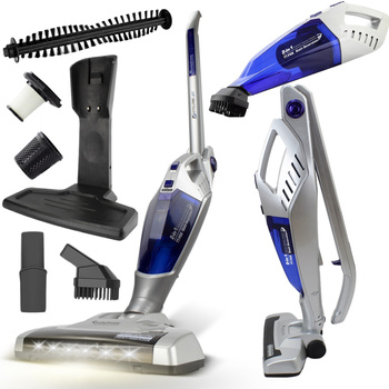 Odkurzacz bezprzewodowy TurboTronic 2w1 pionowy szczotka 22.2v Srebrny