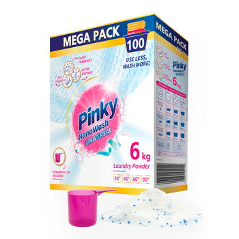 Proszek do prania uniwersalny 100 prań 6kg NanoWash Universal PINKY