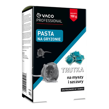 Trutka na szczury myszy Pasta 150gr Saszetki Brodifakum Bitrex VACO PRO