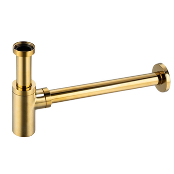 Syfon umywalkowy mosiężny okrągły Gold model 1
