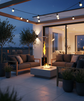 Parasol Grzewczy Gazowy Ogrzewacz Ogrodowy Wysoki 5000-12500 W