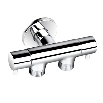 Zawór kątowy podwójny model 3 z gwintem 1/2" x 1/2" x 1/2"