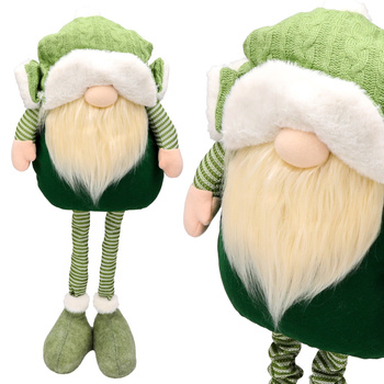 SKRZAT krasnal gnom Mikołaj Świąteczny 66cm TELESKOPOWY dekoracja JUMIhome