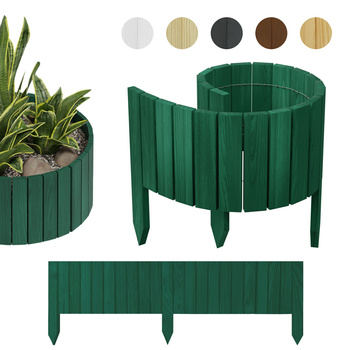 be4nature ROLLBORDER elastyczny drewniany płotek obrzeże 100 x 30cm Zielony - Rolloborder II