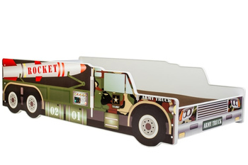 Łożko pojedyncze Rakieta 140x70 z materacem