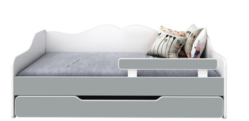 Łóżko dziecięce BELLA 160x80 biało-szare