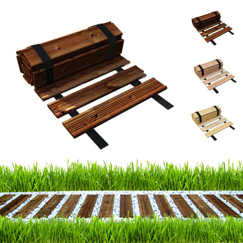 be4nature Ścieżka ogrodowa modrzewiowa, chodnik drewniany, Brązowa 100 x 30 cm