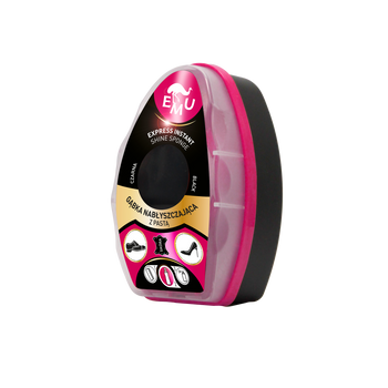 Gąbka nabłyszczająca do obuwia z pastą Czarna 6ml EMU