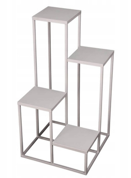 Nowoczesny Kwietnik Loft SREBRNY 069/K-12-4K-75S