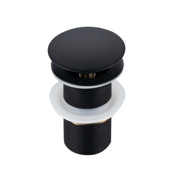 Korek umywalkowy mosiężny Klik Klak bez przelewu Black- model 1