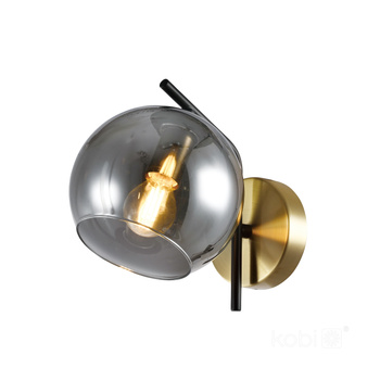 Kinkiet GLOBE ELEGANCE SMOKE K 1xE14 Kobi