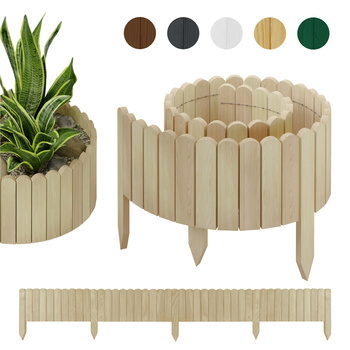 be4nature ROLLBORDER elastyczny drewniany płot 200 x 30 cm Nieimpregnowany (Rollborder)