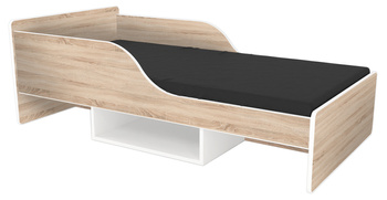 Łóżko dziecięce SMILE 180x80 sonoma-białe