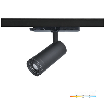 Reflektor szynowy LED NEXTRACK VISION 10W 3CCT 10-60° czarny Kobi