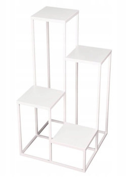 Nowoczesny Kwietnik Loft BIAŁY SIMPLE 12 009/K-12-4K-75B