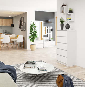 KOMODA K60 5SZ CLP PK BIAŁY