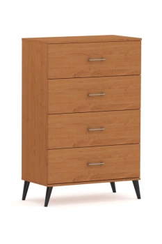 Komoda POLA 4N - Nowoczesny Mebel z 4 Szufladami w Dębie Olchowym 50 cm