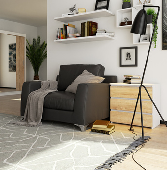 SZAFKA NOCNA CL3 60 cm PK BIAŁA / SONOMA