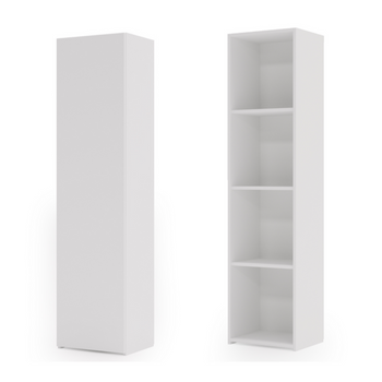 Regał pełny LONI 160x40 cm - kolor Biały