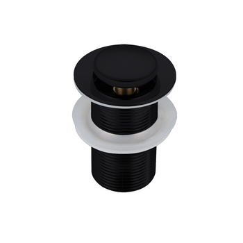 Korek umywalkowy mosiężny Klik Klak bez przelewu Black- model 2