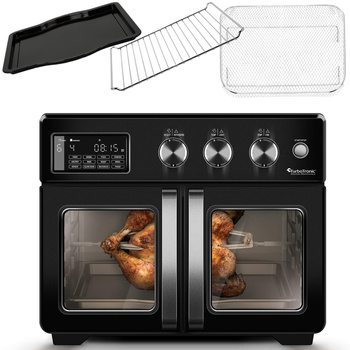 Piekarnik frytownica Dehydrator Suszarka Spożywcza 32L TurboTronic 1700W Czarny