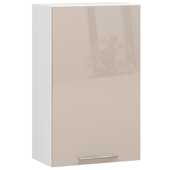 WISZĄCA SZAFKA KUCHENNA OLIWIA W 50cm BIAŁA-CAPPUCCINO POŁYSK H720