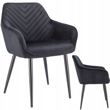 Krzesło NAPOLI czarne (nowy kod)