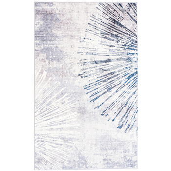 Dywan NOVO Strado nowoczesny do salonu delikatny szary wzór velvet Szary Błysk 120x160 cm