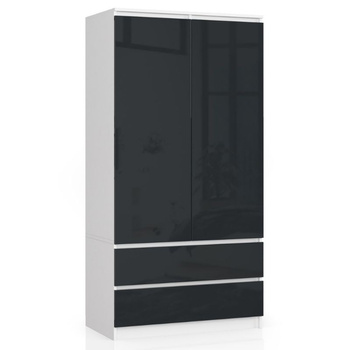 SZAFA S90 2D 2SZ CLP PK GRAFIT POŁYSK