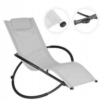 Fotel Bujany Leżak Ogrodowy Leżanka Bujana na Taras Balkon Zero