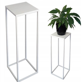 Nowoczesny Kwietnik Loft BIAŁY SIMPLE 003/K-12-1P-70B