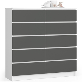 KOMODA K120 10SZ CLP PK BIAŁY / SZARY