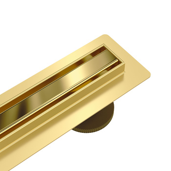 BASIC S&L Odpływ liniowy złoty lustrzany 100 cm