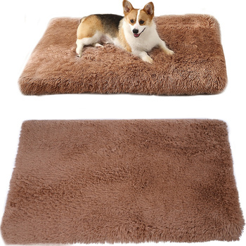 PLUSZOWE PROSTOKĄTNE LEGOWISKO kojec DLA PSA KOTA poduszka posłanie 100x60