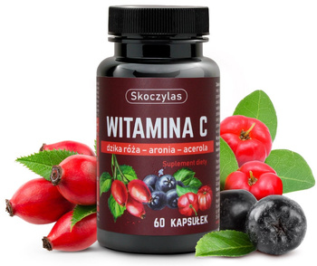 WITAMINA C TRIO dzika róża, aronia, acerola