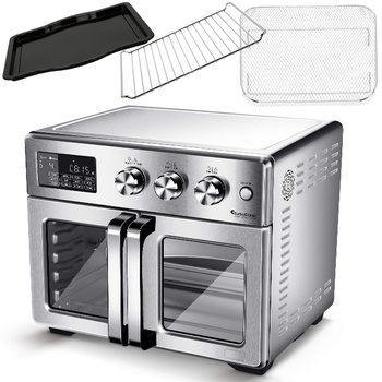 Piekarnik frytkownica beztłuszczowa Dehydrator 32L TurboTronic 1700W Srebrny