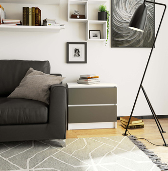 KOMODA K60 2SZ CLP BIAŁY / SZARY