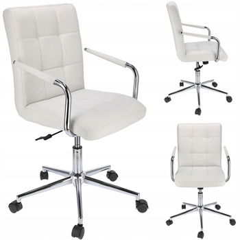 Krzesło QUATRO ekoskóra białe