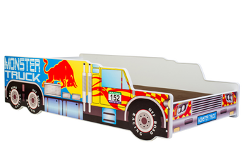 Łożko pojedyncze Monster Truck 160x80 z materacem