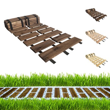 be4nature Ścieżka ogrodowa modrzewiowa, chodnik drewniany, Brązowa 200 x 50 cm