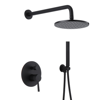 Zestaw prysznicowy podtynkowy WEZER EKO17B-01-BLACK