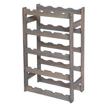Regał na wino drewniany stojak na 20 butelek półka PRODUCENT