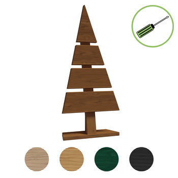 be4nature Choinka modrzewiowa DIY ozdoba świąteczna Brązowa 60x27 cm