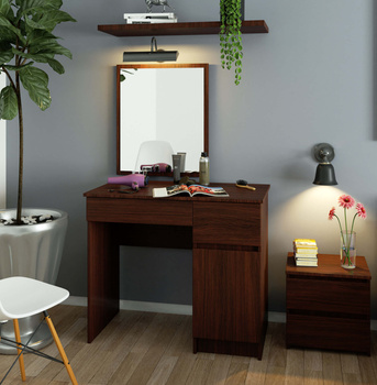 Toaletka z lustrem CLP P-2/SL PRAWA WENGE